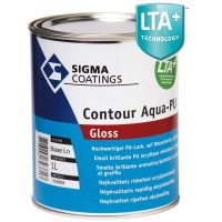 Smalto lucido all'acqua per legno, metallo e pvc Sigma Contour Aqua PU Gloss vari formati