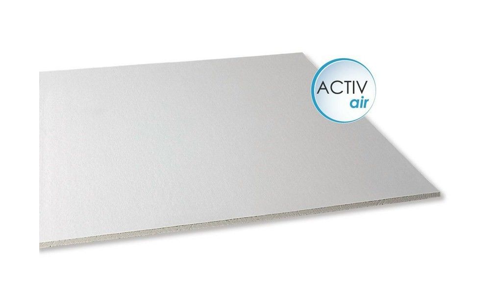 Pannelli controsoffitto cartongesso 60x60 gyquadro activ'air bianco liscio  CONF. 3,6 MQ (10 PANNELLI)