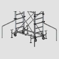 Kit 4 staffe stabilizzatrici per trabattello SYSTEM 100 x 200 cm