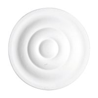 Rosetta rotonda decorativa in gesso per pareti e soffitti diametro 15,5 cm Toscan Stucchi Art. 465