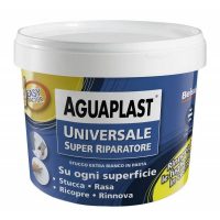 Stucco per buchi e crepe universale riparatore bianco in pasta AGUAPLAST SUPER RIPARATORE kg.1